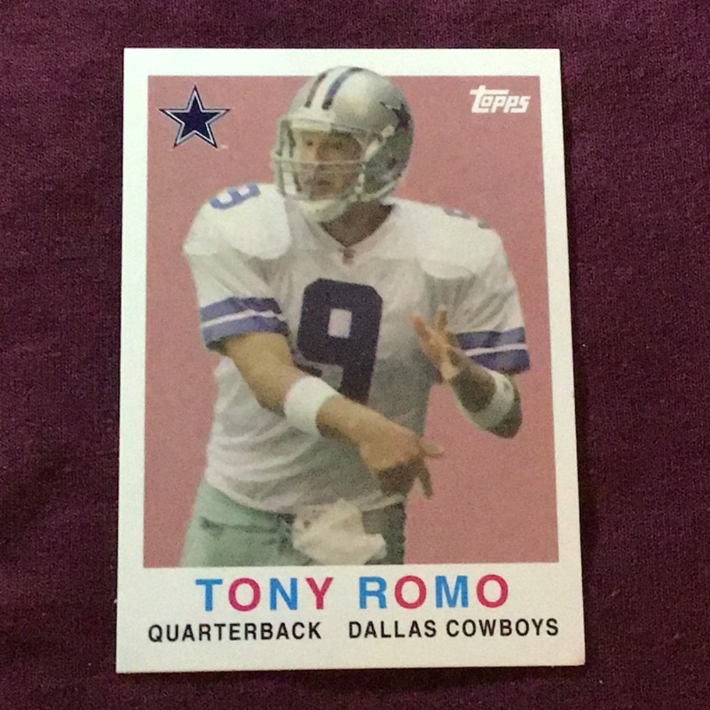 TONY ROMO 2008 Topps Football card, Dallas Cowboys, 2008 NFL cars
